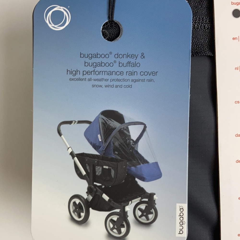 Bugaboo Donkey & Bugaboo Buffalo High Performance Rain Cover, Black, NWT - Picture 6 of 15
